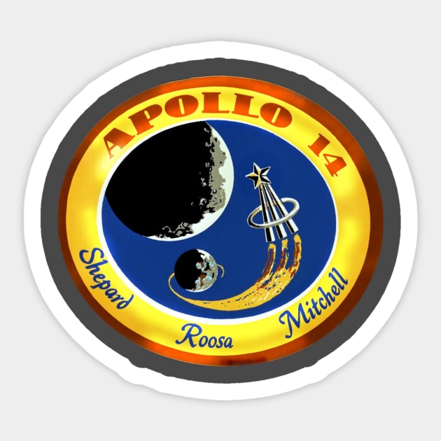 Apollo 14 Moon Mission Sticker by WarDaddy